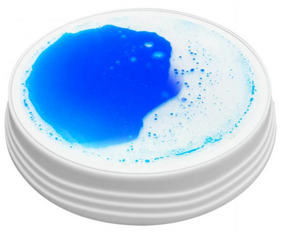 Round LED liquid sensory stepping stone - Blue