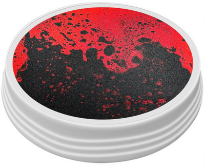 Round LED liquid sensory stepping stone - Red & Black