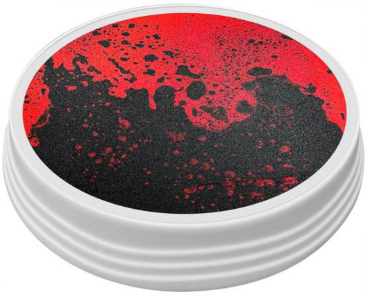 Round LED liquid sensory stepping stone - Red & Black