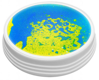 Round LED liquid sensory stepping stone - Yellow & Blue