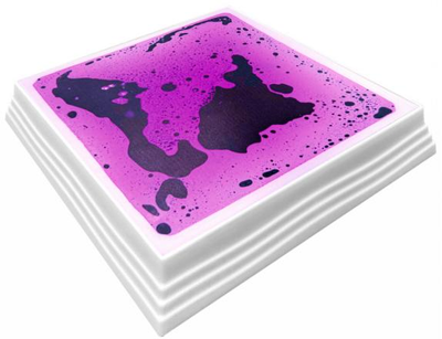 Square LED liquid sensory stepping stone - Purple